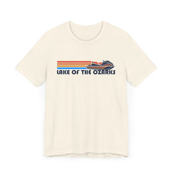 Lake of the Ozarks, Missouri T Shirt - Retro Jetski PWC Graphic Tee
