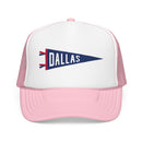 Dallas, Texas Pennant Trucker Hat — Retro Flag Foam Cap-3