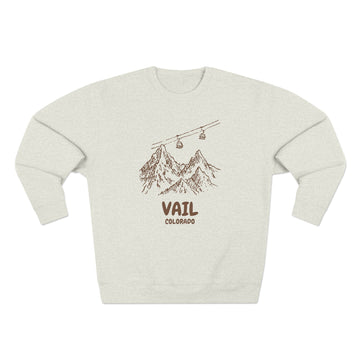 Premium Vail, Colorado Gondola Ski Mountain Sweatshirt