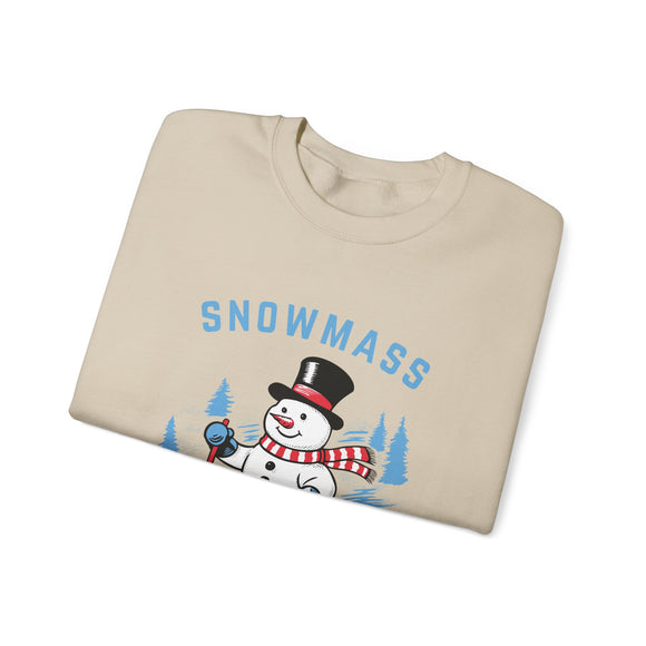 Snowmass, Colorado Sweatshirt - Ski Snowman Graphic Crewneck