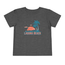 Laguna Beach, California Toddler T-Shirt - Retro Palm Tree Toddler Laguna Beach Shirt-1
