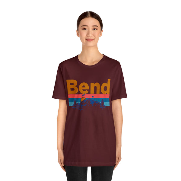 Bend, Oregon Shirt - Mountain Sunset Unisex Bend T-Shirt
