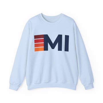 Buy light-blue Michigan Retro Sweatshirt | Retro Stripes Michigan
