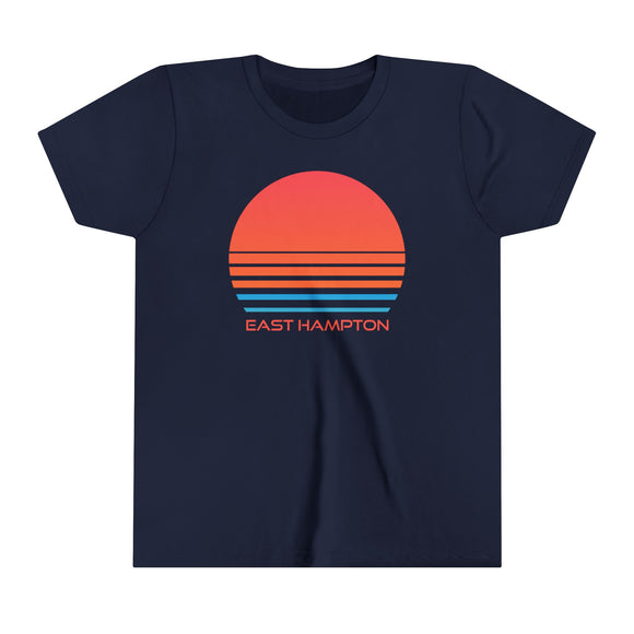 East Hampton, New York Youth Shirt - Retro 80s East Hampton Kid's T-Shirt