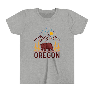 Buy athletic-heather Oregon Youth T-Shirt - Unisex Kids Oregon Shirt