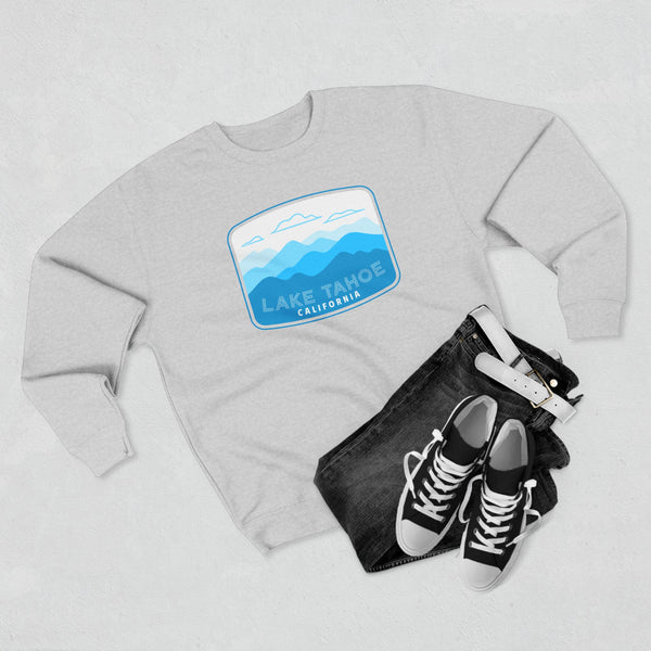 Premium Lake Tahoe, California Sweatshirt Unisex Crewneck, Premium Sweatshirt, Crewneck Jumper, Ski Resort Apparel