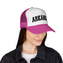 Arkansas Retro Collegiate Style Trucker Hat-28