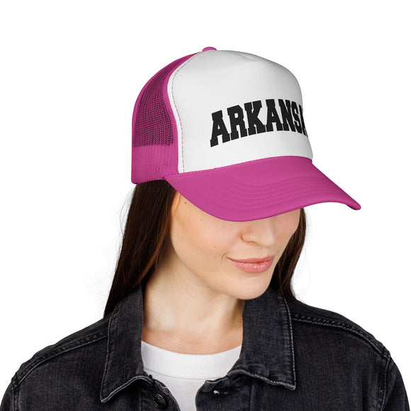 Arkansas Retro Collegiate Style Trucker Hat