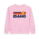 Idaho Toddler Sweatshirt - Retro Sun Idaho Toddler Crewneck Sweatshirt-4
