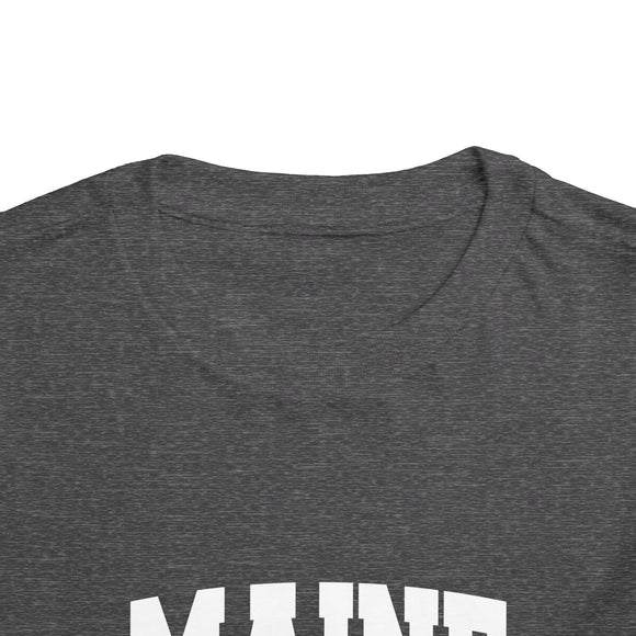 Maine Toddler Graphic Tee - Kids Maine Vacation T-Shirt