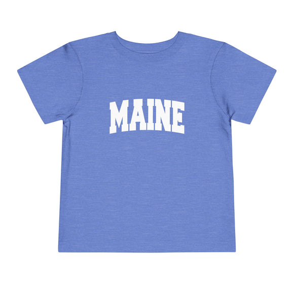 Maine Toddler Graphic Tee - Kids Maine Vacation T-Shirt