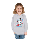 Vermont Toddler Hoodie - Unisex Skiing Snowman Vermont Sweatshirt-11