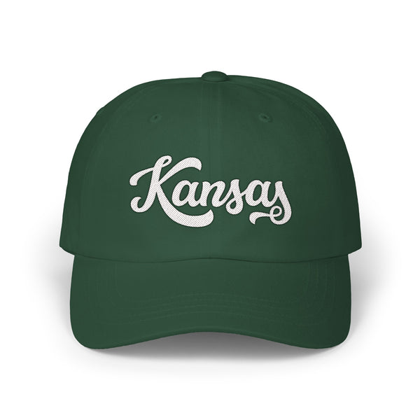Kansas Dad Hat - Embroidered Kansas Classic Dad Cap