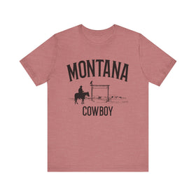 Montana Cowboy T Shirt - Montana Graphic Tee - 0