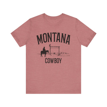 Montana Cowboy T Shirt - Montana Graphic Tee - 0