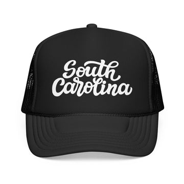 Kids South Carolina Trucker Hat - Youth Snapback Cap on white background