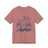 Aspen, Colorado Graphic Tee - Mountain Illustration Aspen T Shirt