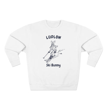 Premium Ludlow, Vermont Ski Bunny Sweatshirt - 0