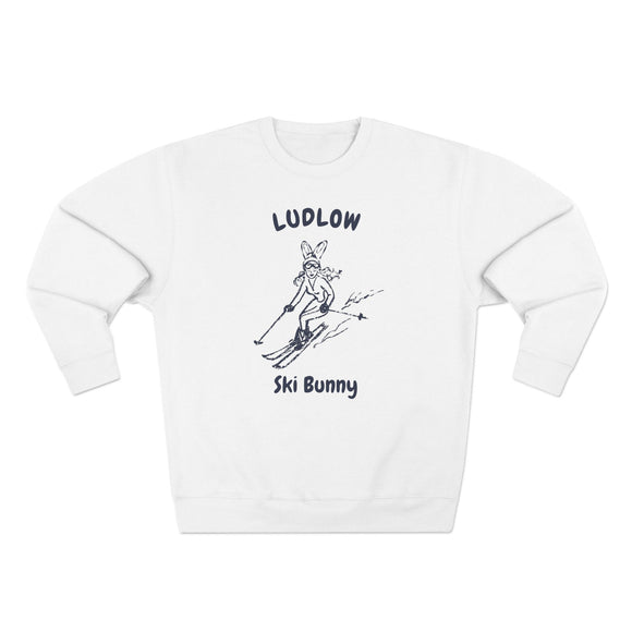 Premium Ludlow, Vermont Ski Bunny Sweatshirt