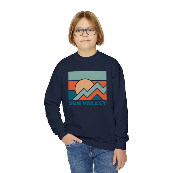 Sun Valley, Idaho Youth Sweatshirt - Unisex Kid's Sun Valley Crewneck Sweatshirt
