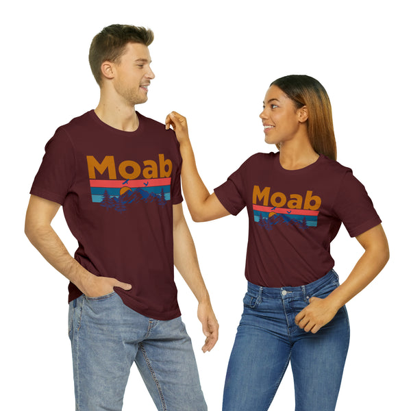 Moab, Utah Shirt - Mountain Sunset Unisex Moab T-Shirt