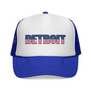 Detroit Michigan Stars and Stripes Trucker Cap | Flag Patch Mesh Hat-2