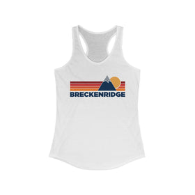 Breckenridge, Colorado Women's Racerback Tank Top - Mountain Lover Sleeveless Shirt, Women's Breckenridge Hiking Tank
