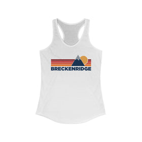 Breckenridge, Colorado Women's Racerback Tank Top - Mountain Lover Sleeveless Shirt, Women's Breckenridge Hiking Tank
