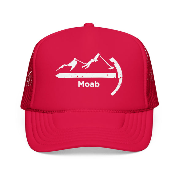 Moab, Utah Trucker Hat - Foam Boulder Cap