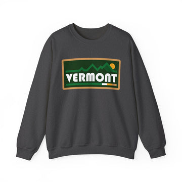 Buy dark-heather Vermont Sweatshirt - Mountain Graphic Crewneck