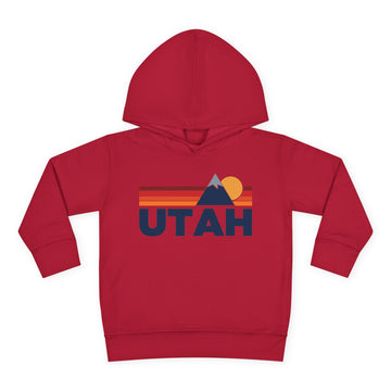 Buy vintage-red Utah Toddler Hoodie - Unisex Mountain Pullover Sweatshirt, Kids Hooded Jumper, Utah Souvenir