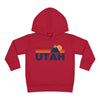 Utah Toddler Hoodie - Unisex Mountain Pullover Sweatshirt, Kids Hooded Jumper, Utah Souvenir