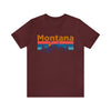 Montana T-Shirt - Mountain Sunset Unisex Montana Shirt