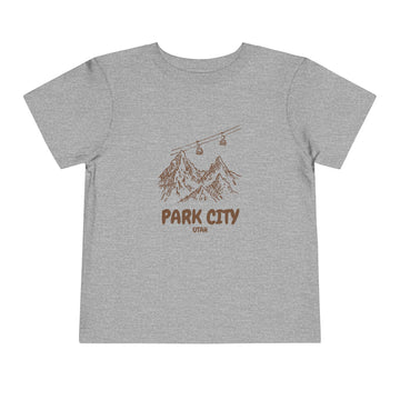 Buy athletic-heather Park City, Utah Toddler T-Shirt — Vintage Gondola Ski Mountain Tee