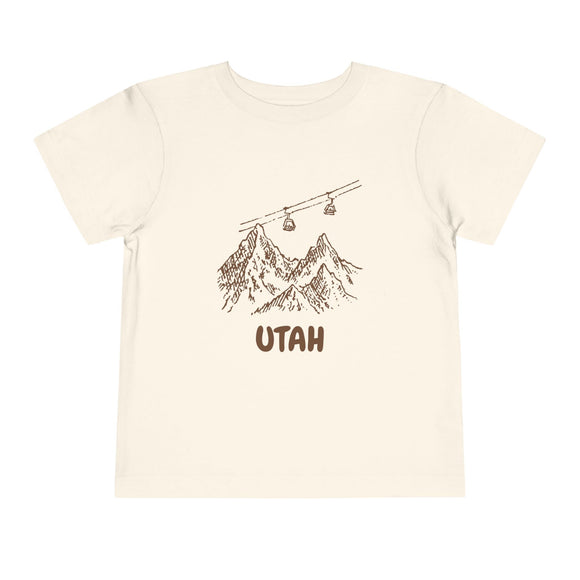 Utah Toddler T-Shirt — Vintage Gondola Ski Mountain Tee