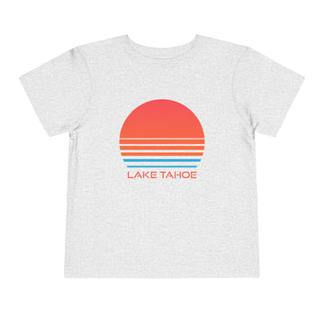 Buy athletic-heather Lake Tahoe, California Toddler T-Shirt - Retro 80s Toddler Lake Tahoe Shirt