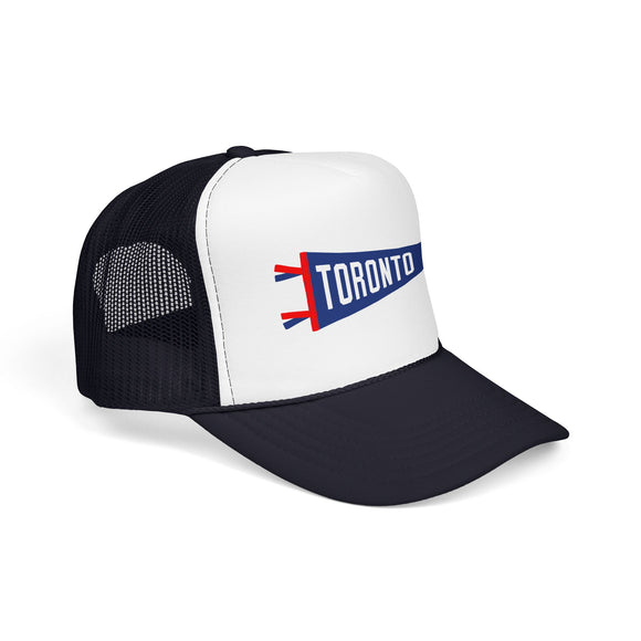 Toronto, Ontario Pennant Trucker Hat — Retro Flag Foam Cap