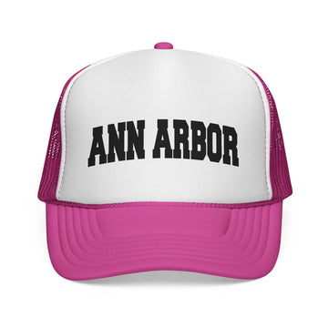 Buy pink Ann Arbor, Michigan Collegiate Style Trucker Hat