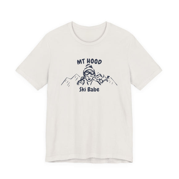 Mt Hood, Oregon Ski Babe T‑Shirt - Retro Skiing Graphic Tee