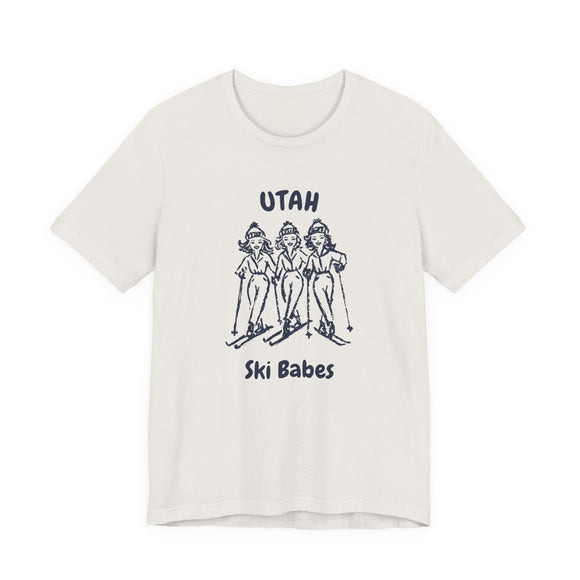 Utah Ski Babes T‑Shirt — Retro Skiing Graphic Tee