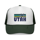 Utah Retro Bike Trucker Hat - Vintage Style Utah Cap-3