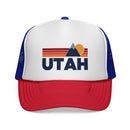 Utah Retro Mountains Trucker Hat - Vintage Style Utah Cap-1
