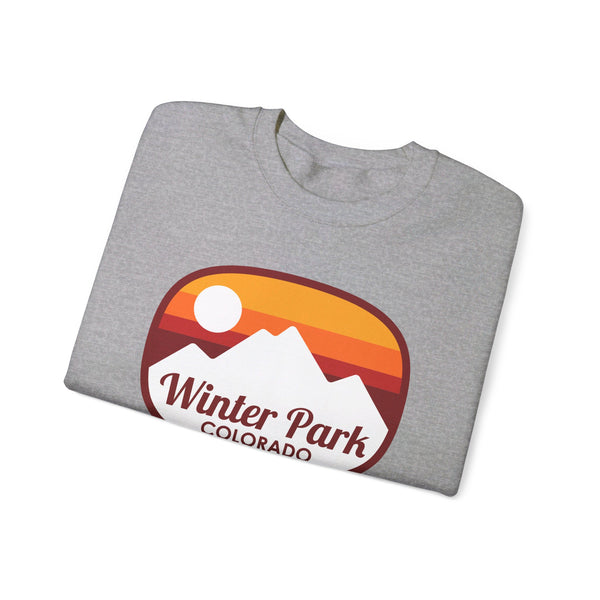 Winter Park, Colorado Sweatshirt - Unisex Retro Ombre Crewneck Winter Park Sweatshirt