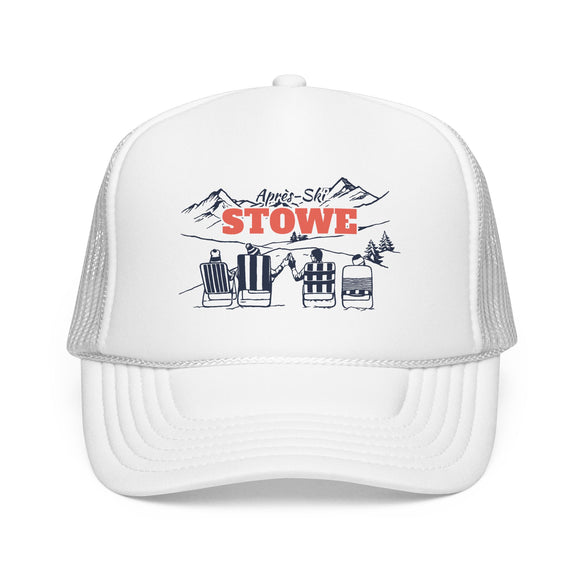Stowe, Vermont Après-ski Trucker Hat — Foam Mesh Cap