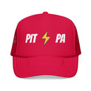 Pittsburgh, Pennsylvania Retro Trucker Hat - Lightning Foam Cap - Lightning Black-3