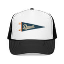 Denali National Park Pennant Trucker Hat — Vintage Foam Mesh Cap-3