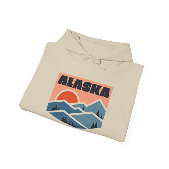 Alaska Hoodie - Mountain Unisex Alaska Hoodie Graphic Sweatshirt