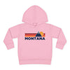 Montana Toddler Hoodie - Unisex Mountain Pullover Sweatshirt, Kids Hooded Jumper, Montana Souvenir
