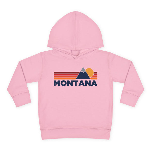 Montana Toddler Hoodie - Unisex Mountain Pullover Sweatshirt, Kids Hooded Jumper, Montana Souvenir