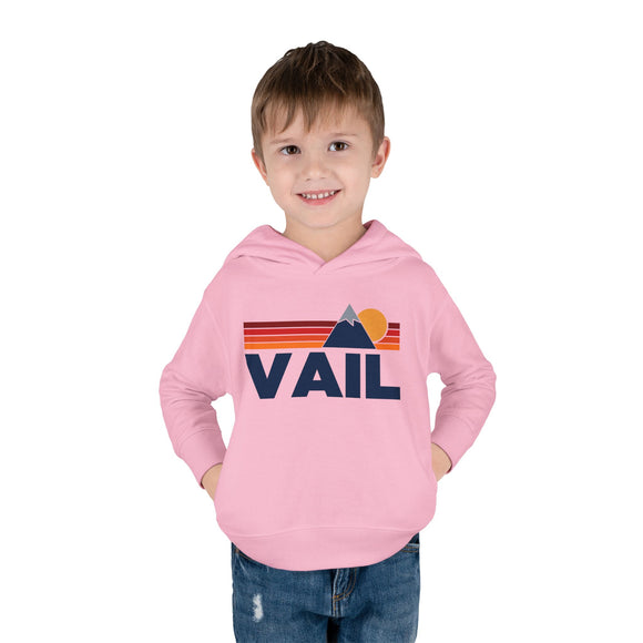 Vail, Colorado Toddler Hoodie - Unisex Mountain Vail Pullover Sweatshirt, Kids Hooded Jumper, Colorado Souvenir